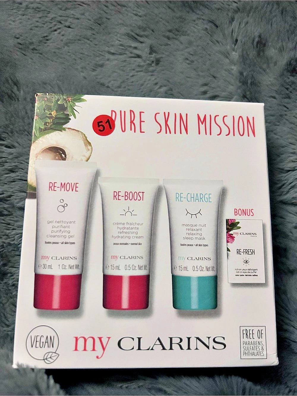 Clarins My Clarins Pure Skin Mission Set My Pure Skincare Set NWT